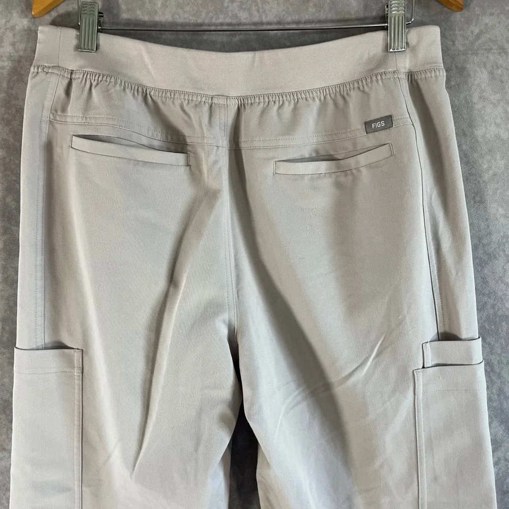 FIGS Scrub‎ Pants Mens Medium Sand T2001 Technical Collection Cargo Straight Leg